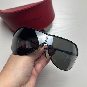Vintage Valentino Crystal Sunglasses In Box